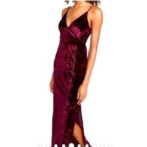 Free People Crushing Velvet Maxi Slip Dress